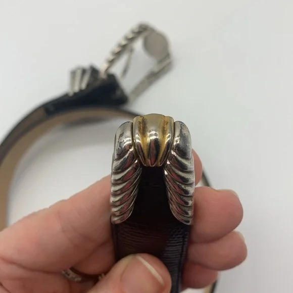 Vintage Brighton Museum Collection Belt Roman Coins Black Leather Sz Large FLAWS - Picture 8 of 16